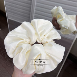 ขนาดใหญ่พิเศษ 18 ซม- รักษา เรียบหรู สไตล์เกาหลี ยางรัดผมวิธีฝรั่งเศสลำไส้วงกลมหัวดอกไม้อุปกรณ์เสริมแฟชั่น