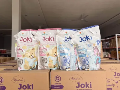 Nước giặt JOKI Combo 2 bịch 4.4 lít nhiều bọt thơm dai dùng giặt cho cả đồ em bé