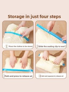 NIGESI | Travel Use Compression Hand Roll Vacuum Storage Bag