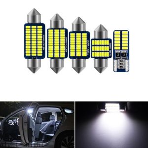 1piece high quality W5W T10 Festoon LED Car Interior Panel Light Dome Lamp Bulb License plate light sport light car led