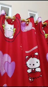 Gorden Motif Bunga Cantik Terlaris Uk 135*220 Pintu & Jendela