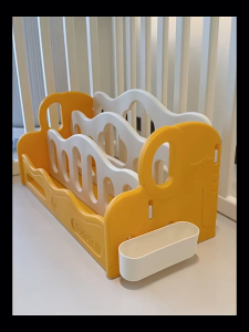 Kids Bookshelf Baby Picture Book Rack Simple Floor & Desktop Storage Organizer Small Bookcase for Ba