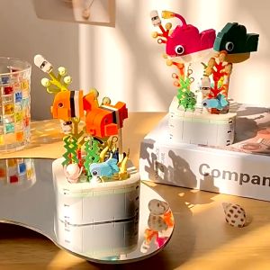 บล็อกและของเล่นตัวต่อ ทะเล เต่า นีโม่ มหาสมุทร โลกทะเล ของเล่นเด็กโต