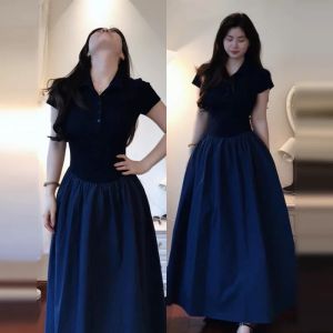 cenzcci | Đầm Hè Nữ Cổ Polo Có Dây Nẹp Eo