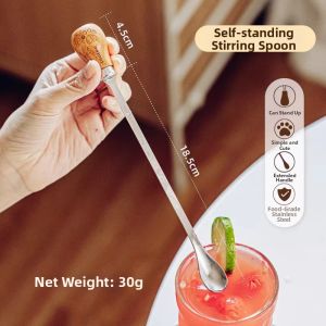 SHUEHO | Elegant Pink Long Handle Coffee Spoon