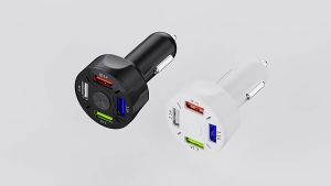 (Dikirim Dari Jakarta) Qualcomm 3.0 Charger Mobil Quick Car Charger affware Car Charger Mobil USB 4 Port QC3.0 35W 7A