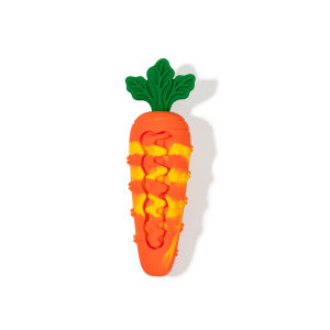 Interactive Carrot Sound Chewing Toy Bite-resistance Teeth Grinding Pet Chew Toy Squeaky Design Carrot Shape