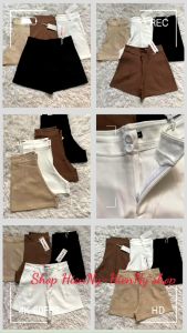 Quần short vải cạp( lưng) cao hàng CAO CẤP - Quần short công sở nữ chất liệu vải co giãn nữ