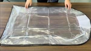 4 Packs 40\" Clear Garment Bags for Hanging Clothes & Closet Storage
