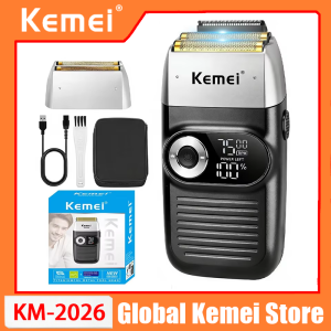 Kemei Original Electric Shaver Rechargeable Powerful Floating Razor Balds Head Shaving Machine for Men KM-2026