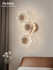 PARSA | French Luxury Crystal Ice Flower Wall Lamp