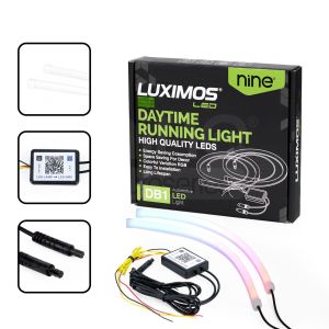 NINE LUXIMOS LED LAMPU ALIS RGB DB-1 30CM DAN 60CM MODE SEIN RUNING FLEKSIBEL TIDAK BINTIK MODE WALCOME ORIGINAL NINE