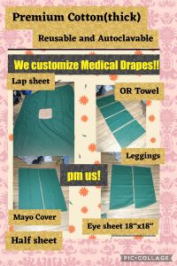 Surgery drape Autoclavable thick cotton
