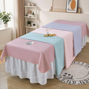 Luxury Pure Color Thickened Old Rough Cloth Massage Bed Single Person Summer Special Beauty Salon Professional Use Bed Sheet