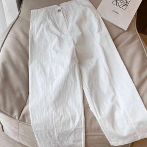 Spring New Fashion High Waist Slimming Straight Leg Trousers 9/10 Length