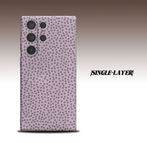 BILIBILI | Pale Lilac Tiny Dot Polka For Samsung Galaxy S26 S25 S24 A56 A36 Dual Layer Luxury Fashion Full Lens Protective Case