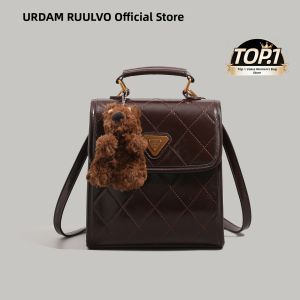 URCDN RDALVO | Trendy Retro Diamond Pattern Backpack Mini