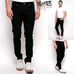 RoosterDenim - Celana Pria Selvedge Panjang Stretch Slimfit Jeans Denim Biotink