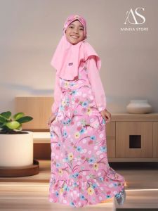 Baju Dress Anak Cantik & Cute Gamis Hijab Ethica Osk 89 Pink