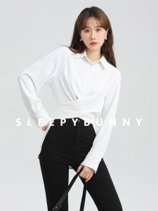 Loose Long Sleeve Shirt Womens Casual Comfortable Button Design Polyester Fiber Ammonia Fiber Spring Summer Autumn Winter
