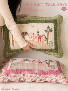 ผ้าฝ้ายหนา 40x60 ผ้าฝ้ายเนื้อนุ่ม ผ้าฝ้ายลายบ้านเล็ก เหมาะกับการใช้งานในบ้าน ใหม่ สัมผัสที่นุ่มสบาย สดชื่น