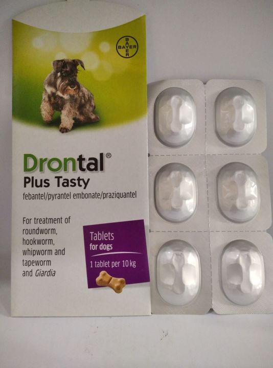 Drontal Dog plus tasty per tablet pcs obat cacing anjing