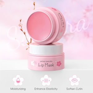 LAIKOU Sakura Lip Mask 8g - Overnight Lip Treatment Moisturizing & Repairing Reduce Lip Lines & Dark Spots With Vitamin C