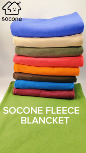 Socone Fleece Blanket Kumot Plain 150cmX200cm Hotel quality soft and comfortable Multiple colors available