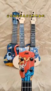 【1-3 days Delivery】45 cm Rock Band Simulated Electric Guitar four strings Musical Instruments Educational Toy Ukulele Guitar
