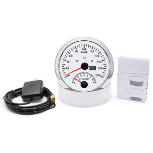 RYSJM | 85mm Digital GPS Speedometer Gauge 0-200KM/H 0-120kmh Speed Meter Tacho 8000RPM Tachometer For Car Truck Marine Boat ATV 9-32V