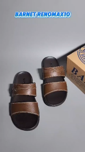 Barnett reno max 10 sandal slop pria casual kulit sintetis sendal selop cowok kekinian 39-43