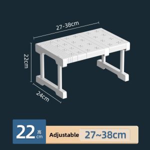 ChiJiaJie | Height Adjustable Shelving Organizer for Closet Cabinet Shelf