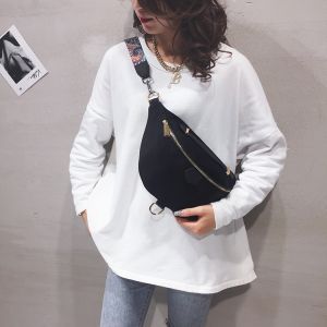 Oxford Cloth Saddle Bag Womens Crossbody Bag New 2025 Fashion Underarm Versatile Wide Strap Colorful Bag Chest Bag