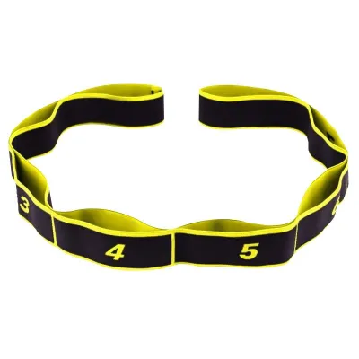 652F Exercise Strap Yoga Stretch Assist Strap withNumbered Loop Easy to Carry and High Elastic Stretching Strap for Yoga
