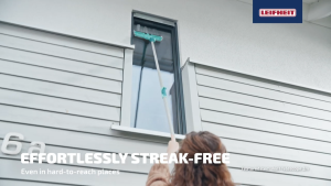 Leifheit 4in1 Telescopic Window Wiper and Frame Cleaner | L51120
