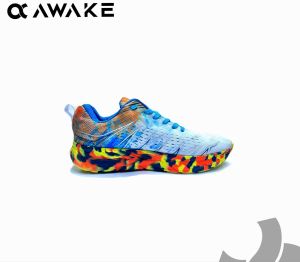 Sepatu Olahraga Lari Awake Footwear Leapers 01-Runing Biru Volley Trail Run Hiking Ringan Outdoor Voli Ultralight Premium