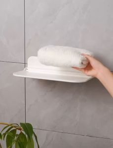 Foldable Board Shelf Bathroom Bedroom Wall-mounted Storage Rack Folding Organizer Storage Board