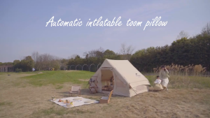 Mountainhiker Camping Pillow Self-inflatable Pillow 3D Silent Foam Pillow Outdoor Hiking Ultralight Sponge Pillow Trip Portable Automatic Inflatable Pillow Traveling Comfortable Relax