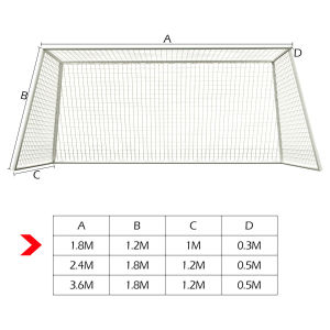 1.2-3.6m Soccer Net Adult Folding Indoor&Outdoor Soccer Goal Net Anti-impact Football Post Net Football Game Practice Equipment