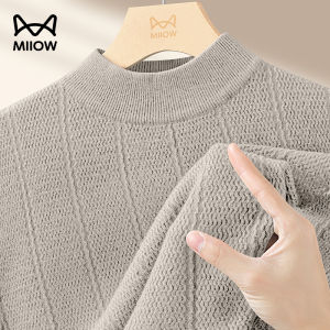 Áo len nam MiiOW vải polyester dệt kim cổ cao ấm áp