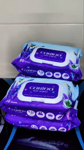 Carina Wet Tissue / Tisu Basah 80s / 30s x 2 packs (Travel / Family / Baby / Outdoor Activities)