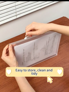 【SG Stock]】Transparent Mesh Zipper Bag A4/A5/A6/ Document Bag/ Toys Sorting Bag/Pencil Pouch Folder Storage Bag