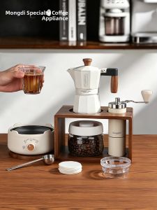MONGDIO | Dual Valve Moka Pot Set Storage Rack