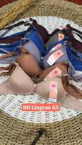 BRA Wanita Lingcao A5 Bundle 3 & 6 Pcs BH Wanita Lingcao Kait 2 Cup A Busa Tanpa Kawat BRA/BH Wanita