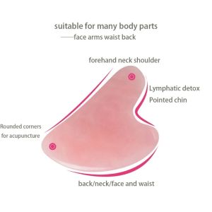 Heart Shape SPA Massage Beeswax Gua Sha Scraping Massage Scraper Face Massager Acupuncture Guasha Board Massager for Face 1pcs