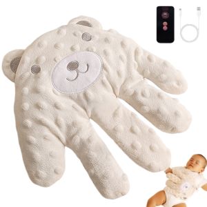หมอนรองมือปลอบประโลมเด็กทารก ช่วยให้นอนหลับ หมอนถุงมือป้องกันการสะดุ้งสำหรับเด็กแรกเกิด เด็กวัยหัดเดิน เด็กหญิง เด็กชาย