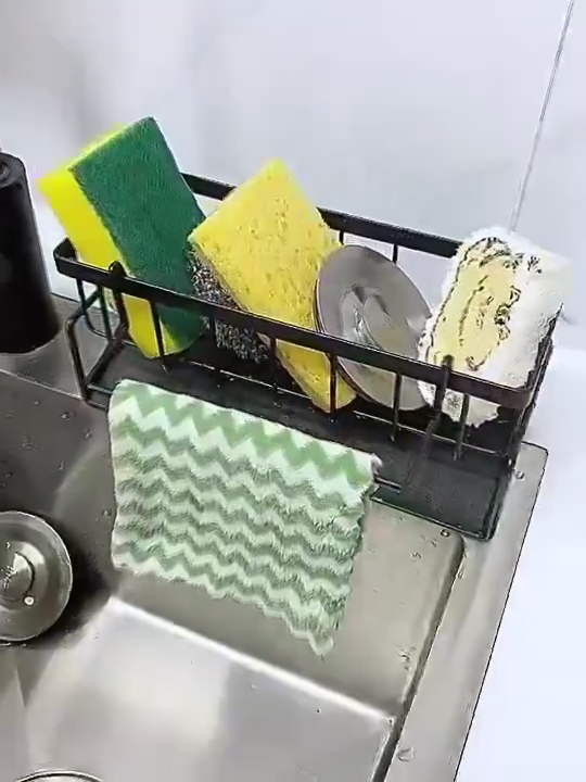 Kitchen drip tray storage rack storage shelf washbasin household basket countertop multi-functional sink towel rack