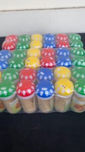 Tusuk Gigi Kayu Bambu Isi 100 Pcs Motif