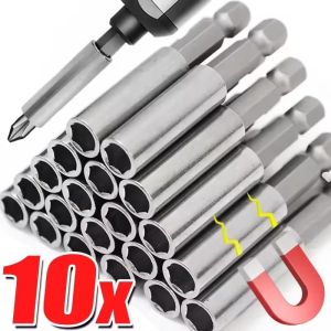 Feelife 10/5Pcs Magnetic Screwdriver Extension Hexagonal Handle Extended Connecting Rod Carbon Steel Screwdrivers Bit Holder Power Tools