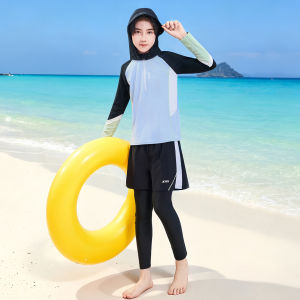 XTEP | Boys Long Sleeve Hooded Swimwear For Surfing Training